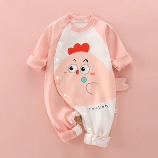 Body Yếm dài tay liền thân, bodysuit dài tay chất Thun mềm mịn cho bé trai bé gái mẫu quần áo trẻ em cho bé 0-12M