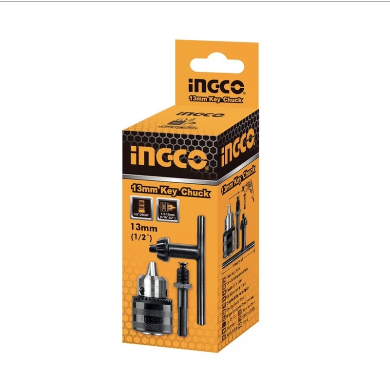 Đầu khoan 13mm kèm khớp nối Ingco KC1301.1