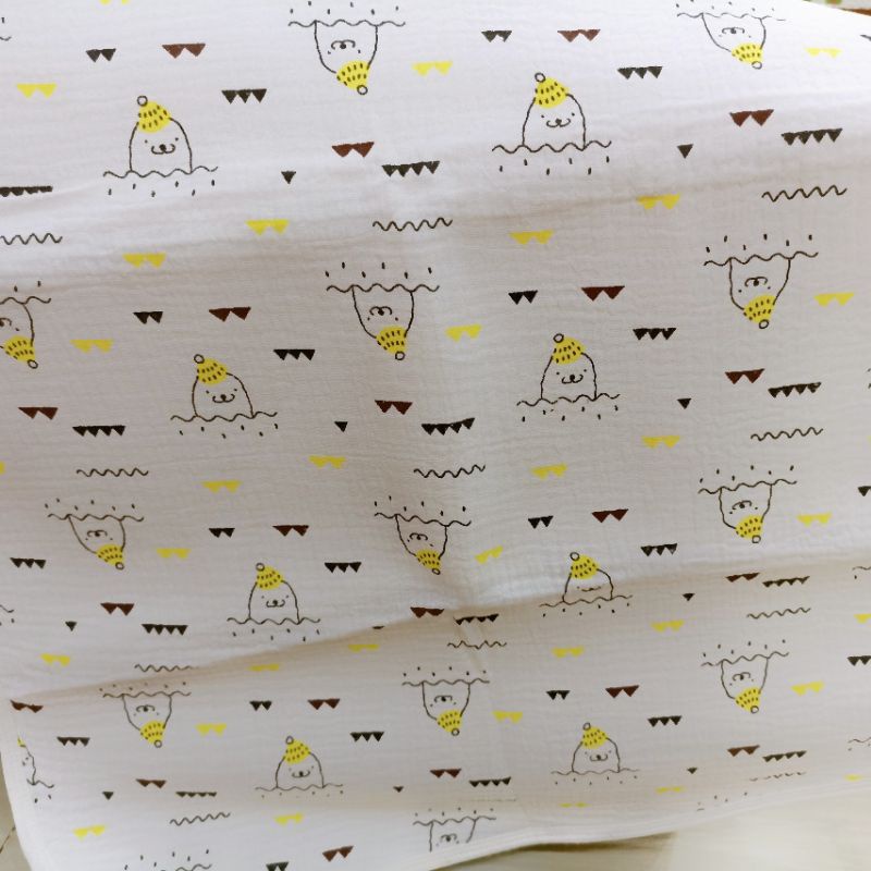 Tấm lót chống thấm thay tả cho bé xô muslin 50*70