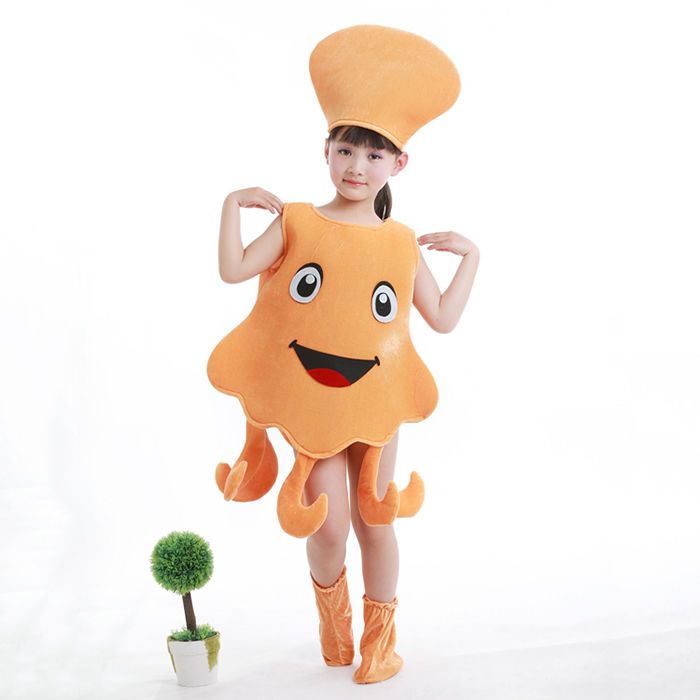 Bộ Đồ Hóa Trang Bạch Tuộc / Bạch Tuộc Ba Chiều Dễ Thương Cho Bé