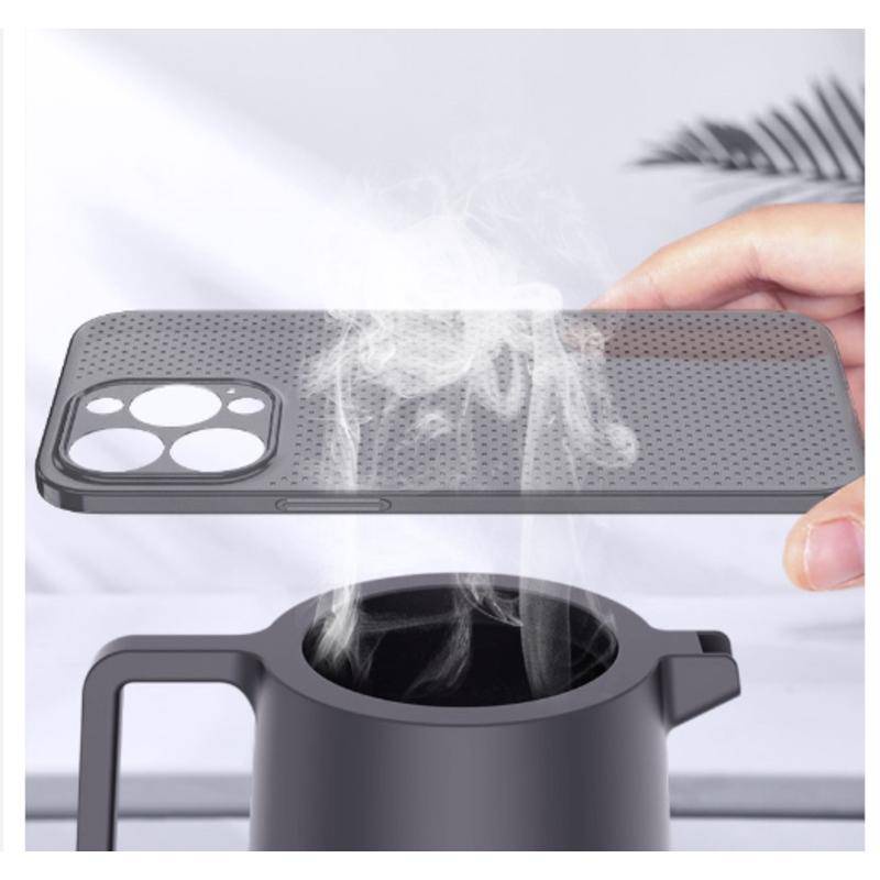 Ultra Ốp Điện Thoại Siêu Mỏng Chống Sốc Bề Mặt Nhám Có Lỗ Thoáng Khí Cho iPhone 14 13 12 11 Pro MAX