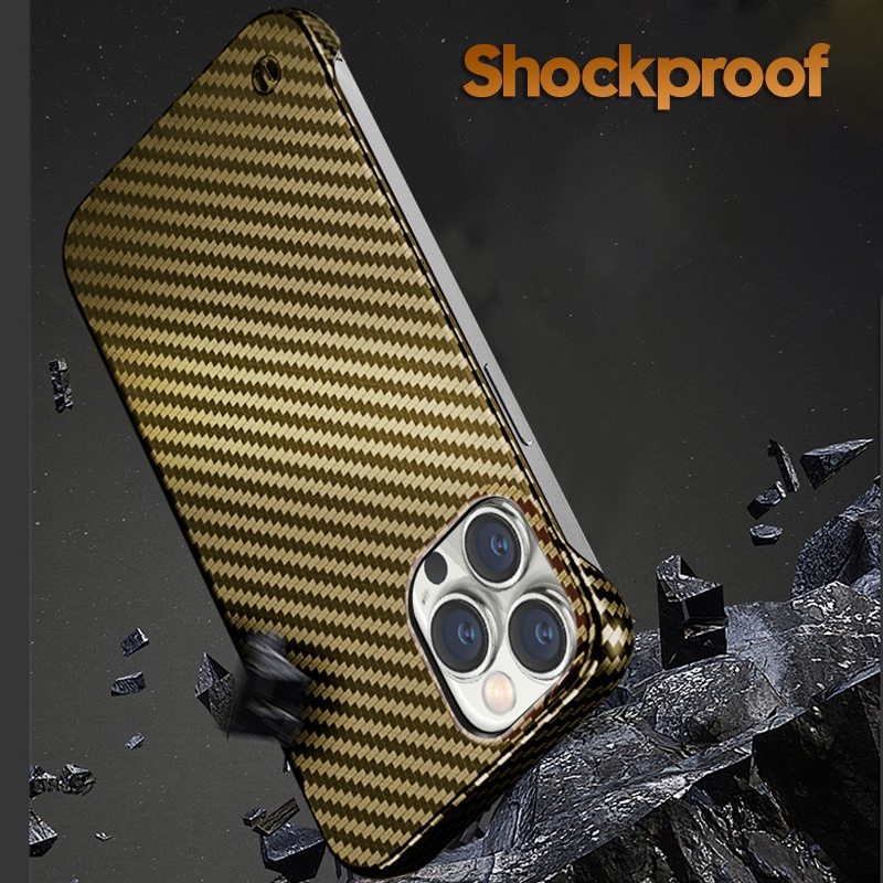 Ốp Điện Thoại Sợi Carbon Siêu Mỏng Mặt Nhám Không Viền Cho iPhone 14 Pro Max 13 12 Mini 11 Pro Max Phone 13 ProMax