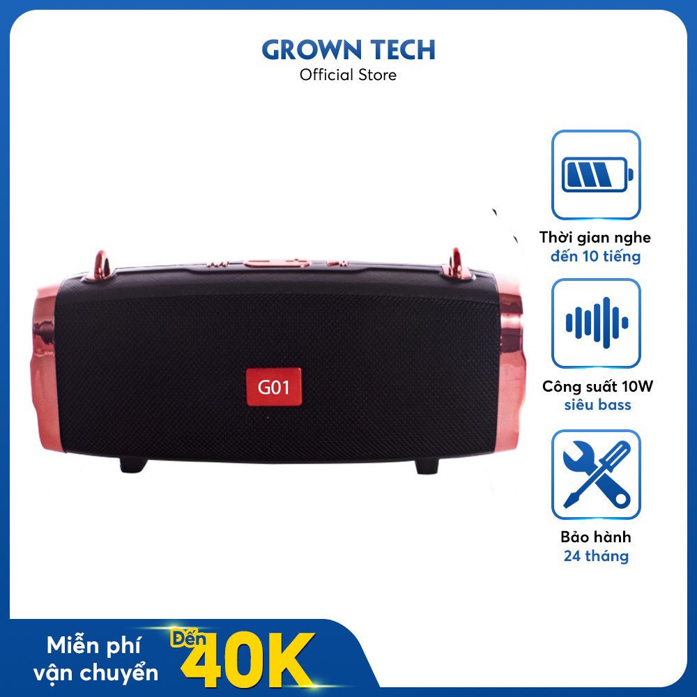 Loa bluetooth kms-e91 growntech công nghệ soundclear cực hay, pin trâu, chống nước,giá rẻ
