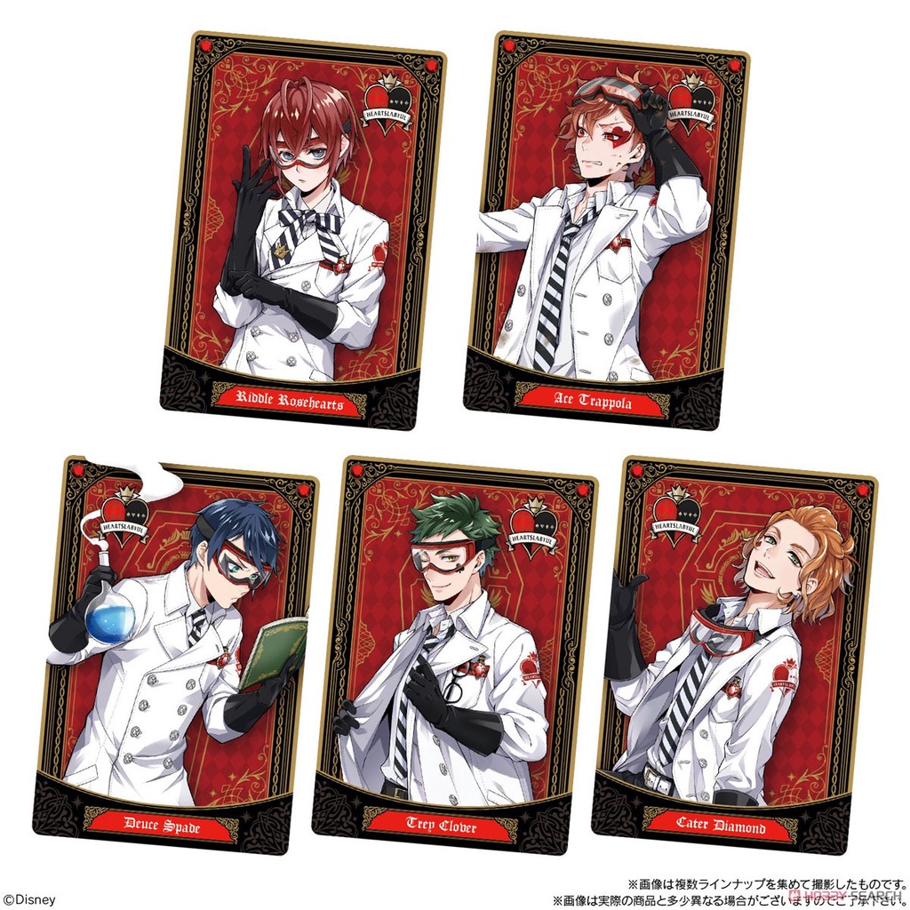 Thẻ sưu tầm bóc bánh Disney: Twisted-Wonderland Wafer 3 Shokugan chính hãng Nhật Bản