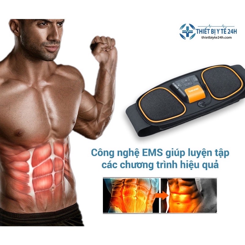 Đai Massa giảm mỡ bụng Buerer EM32 Cao Cấp Chính Hãng