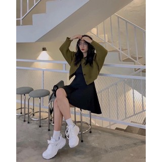 Áo croptop len sóng ( có sẵn )