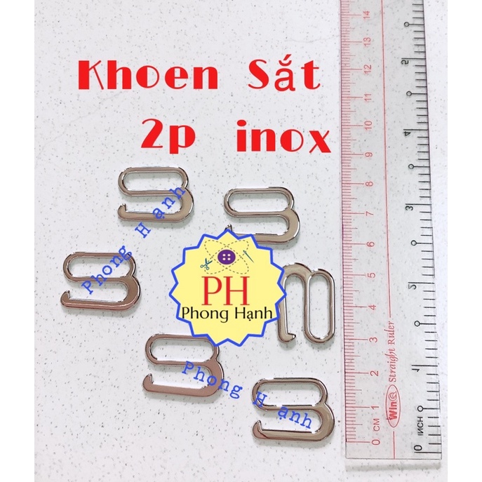 Khoen Sắt Áo Ngực 2p (2cm) - Khoen Kiểu inox bản lớn- 1 bịch 20 cái