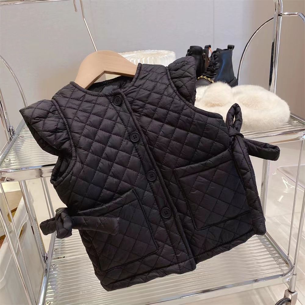 Áo Vest Lót Nhung Dày Ấm Áp Đơn Giản Dành Cho Học Sinh