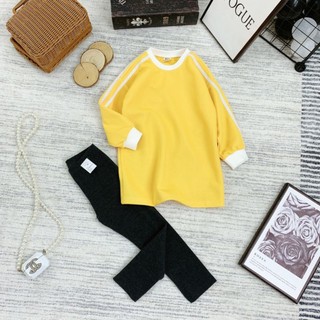 Set áo váy và legging cho bé gái dư xịn