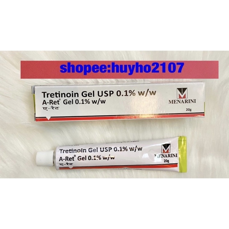 Kem Gel Giảm mụn, mờ thâm nám, chống lão hóa Tretinoin Aret 20g.