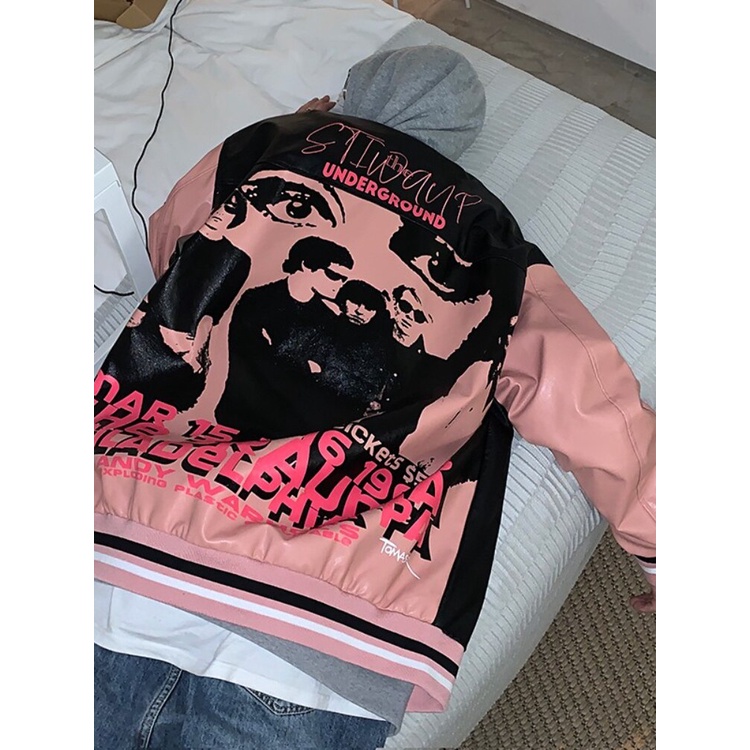 Áo Khoác Bóng Chày Bằng pu Cao Cấp Phong Cách Hip Hop Đường Phố Mafokuwz Thời Trang Mùa Xuân Cho Nam varsity jacket áo varsity jacket áo khoác varsity jacket varsity jacket nam varsity jacket 2hand áo varsity jacket nam varsity jacket bomber