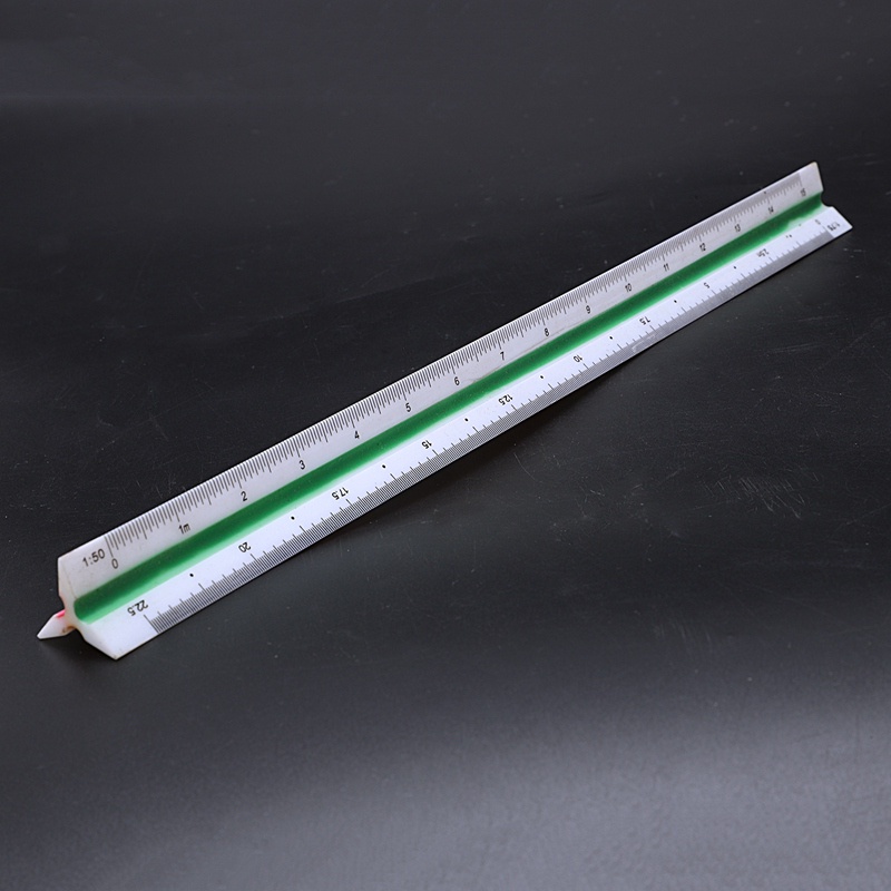 Thước Nhựa Hình Tam Giác Tỉ Lệ 1: 20 1: 25 1: 50 1: 75 1: 100 1: 125