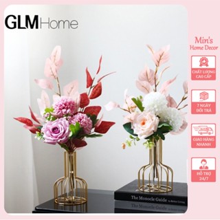   Lọ kèm hoa  Bình Hoa Decor - Lọ Hoa Hồng Để Bàn Kệ Tivi Bàn ăn Bàn Học,... 