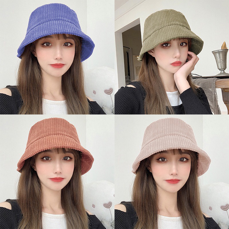 Mũ Tai Bèo Họa Tiết Kẻ Sọc Đơn Giản Phong Cách Hàn Quốc