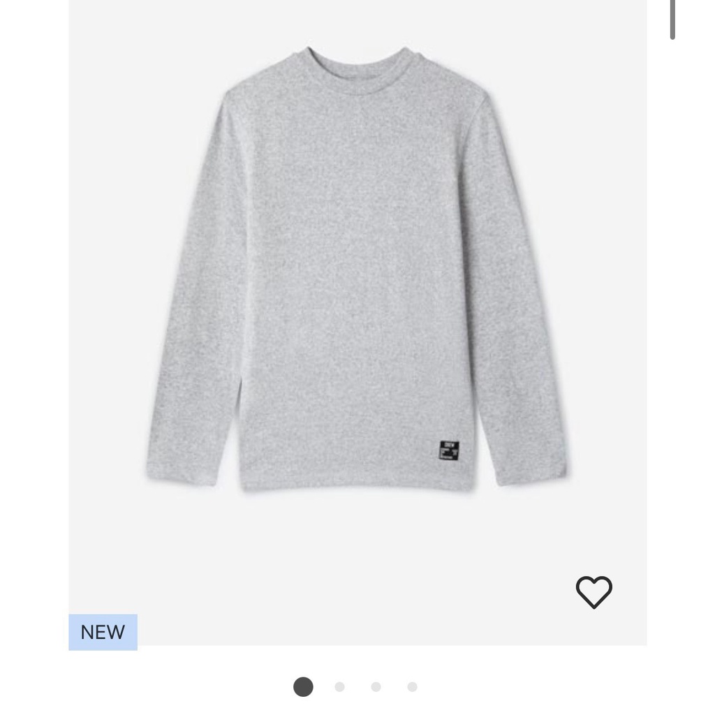 Áo thu đông cotton len bé trai logo Crew