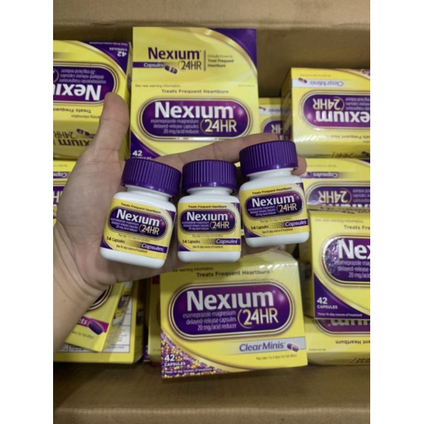 NEXIUM 24hr 42 viênHỖ TRỢ TRÀO NGƯỢC DẠ DÀY, VIÊM LOÉT BAO TỬ