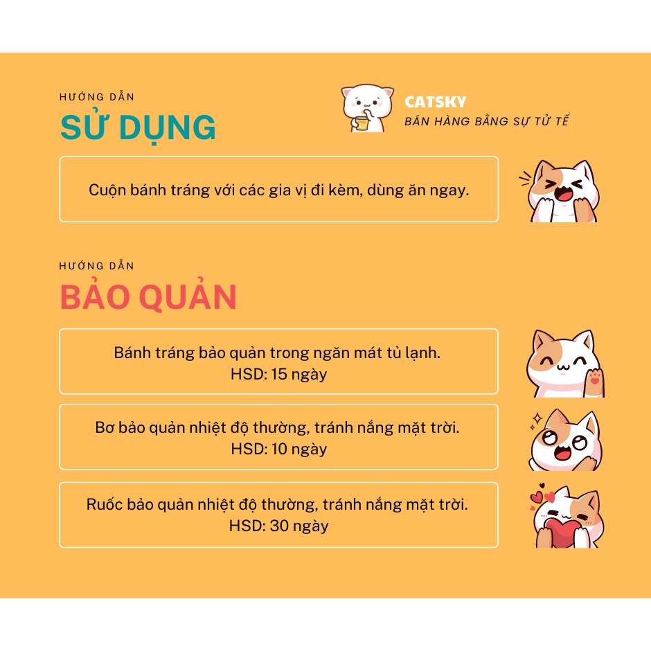 Combo Bánh Tráng &quot;SIÊU GẠO&quot; Phơi Sương Bơ Ruốc Hành Phi Catsky 500g