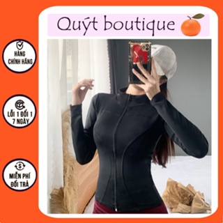 Áo khoác nữ tập gym, yoga, aerobic, zumba chất liệu mềm mịn thoải mái, dáng chuẩn S020 | Quýt Boutique Đồ Tập Gym Yoga