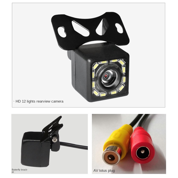 Camera Lùi Xe CCD Với 12 Bóng Đèn Led Hỗ Trợ Quay Ban Đêm Cho Xe Hơi | BigBuy360 - bigbuy360.vn