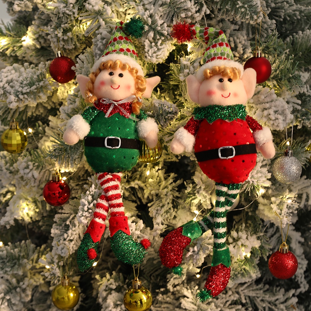 Thú Nhồi Bông Hình Yêu Tinh Trang Trí Giáng Sinh Năm Mới