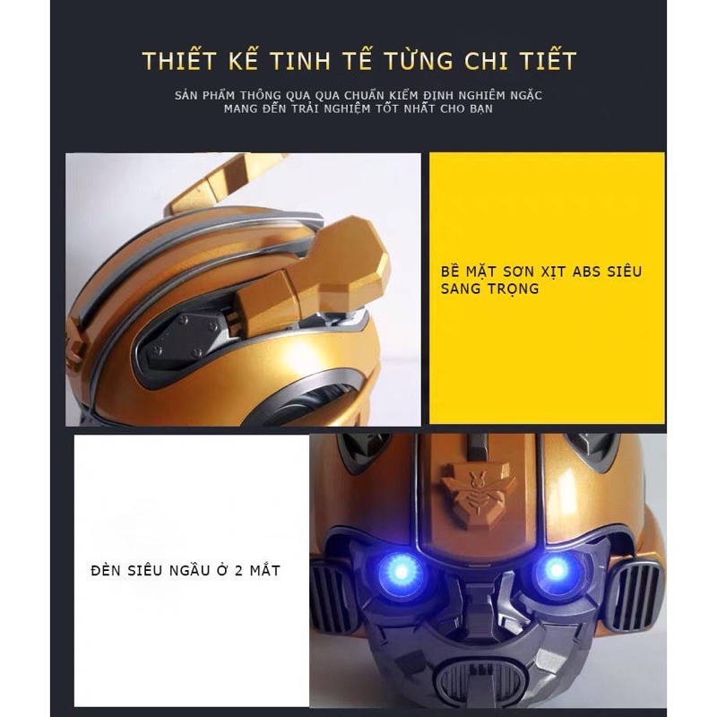 Loa Bluetooth Nghe Nhạc Siêu Chất Ngầu Hình ROBOT BUMBLEBEE - Âm Thanh Chất Lượng Bảo Hành 6 Tháng lỗi 1 đổi 1