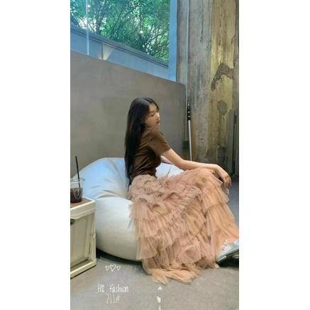 Chân Váy Tầng dáng Dài siêu Hot 2022 b185