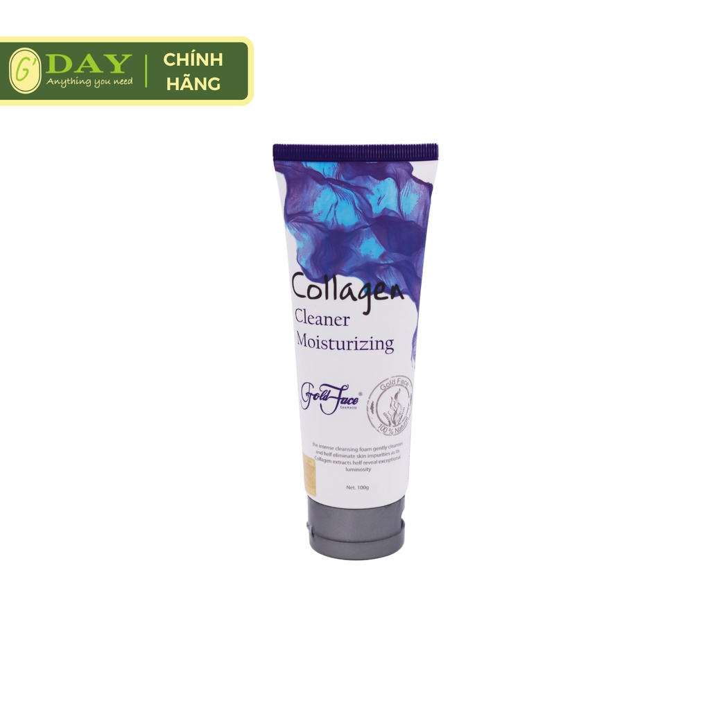 [80K MUA 1 TẶNG 3] Sữa rửa mặt Collagen ngăn ngừa lão hóa, da trắng sáng Gold Face
