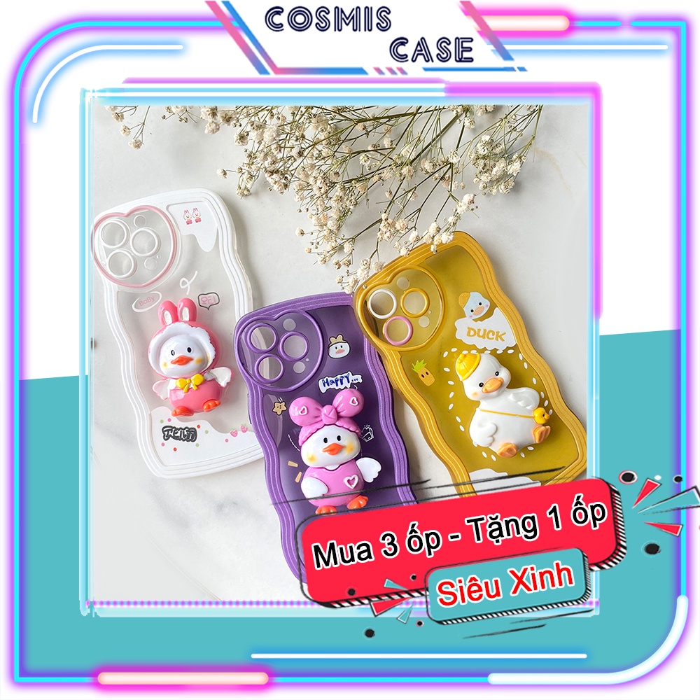 Ốp lưng iphone, ốp điện thoại iphone vịt vui nhộn, miễn phí đổi trả 4 lần/ 1 năm