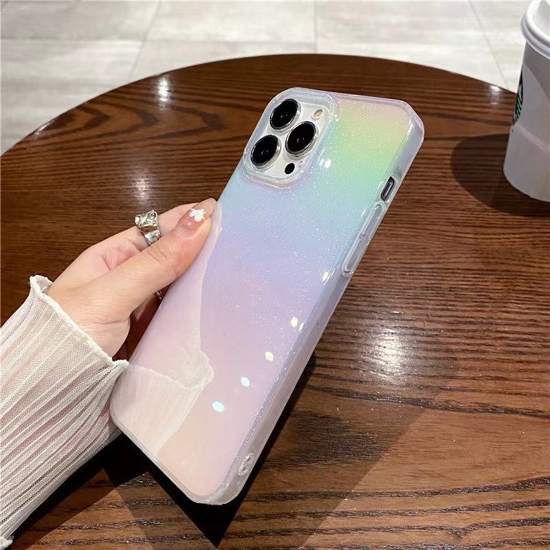 Ốp Điện Thoại iPhone 14 13 12 11 Pro max 14 plus x xs xr xsmax Silicon case ốp lưng điện thoại ip 14 13 promax PC Cứng Chống Sốc Nhiều Màu Sắc Lấp Lánh Sang Trọng Cho