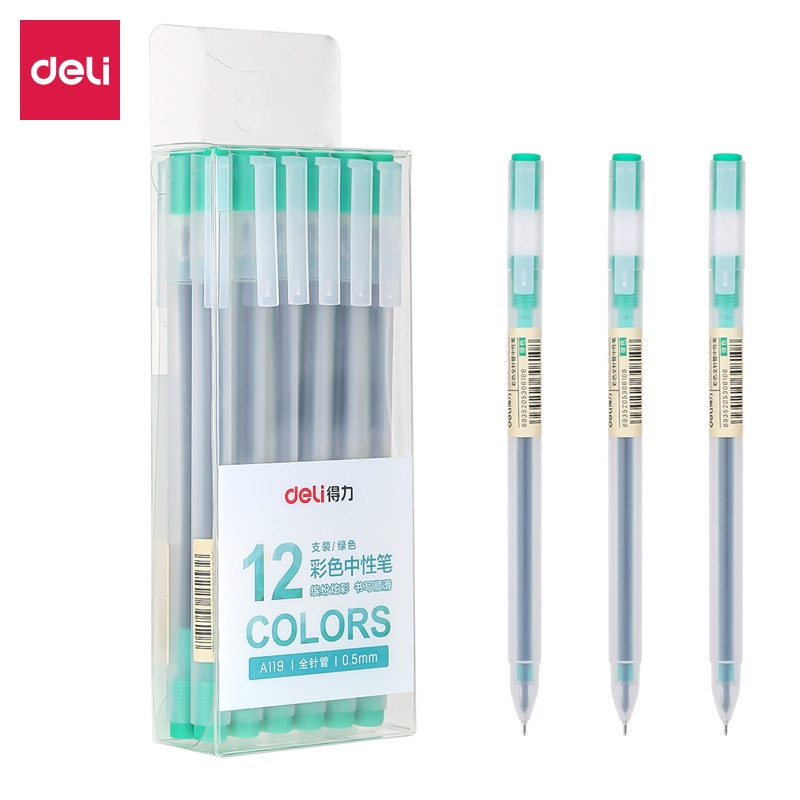 Set 8 Bút Mực Gel Ngòi 0.5mm Nhiều Màu Đen / Xanh Dương