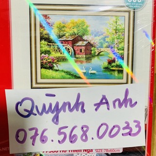 Tranh đính đá PHONG CẢNH70x52cm chưa đính 77586