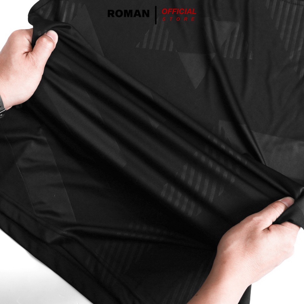 Áo thun lạnh nam, áo thể thao cổ tròn cộc tay co giãn thông hơi thoáng mát RM22 Running