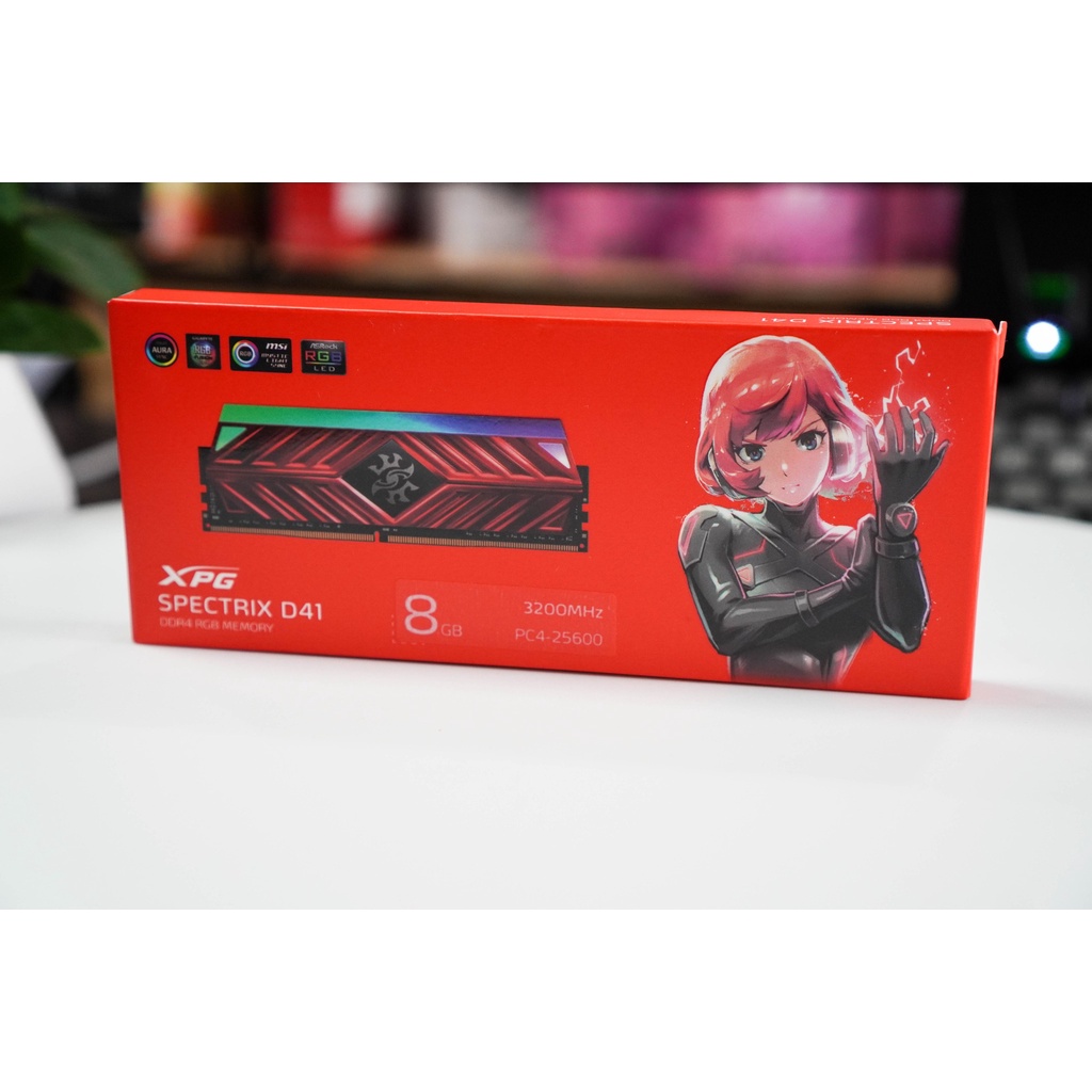 Ram máy tính Adata  XPG D41 DDR4 8GB 3200Mhz
