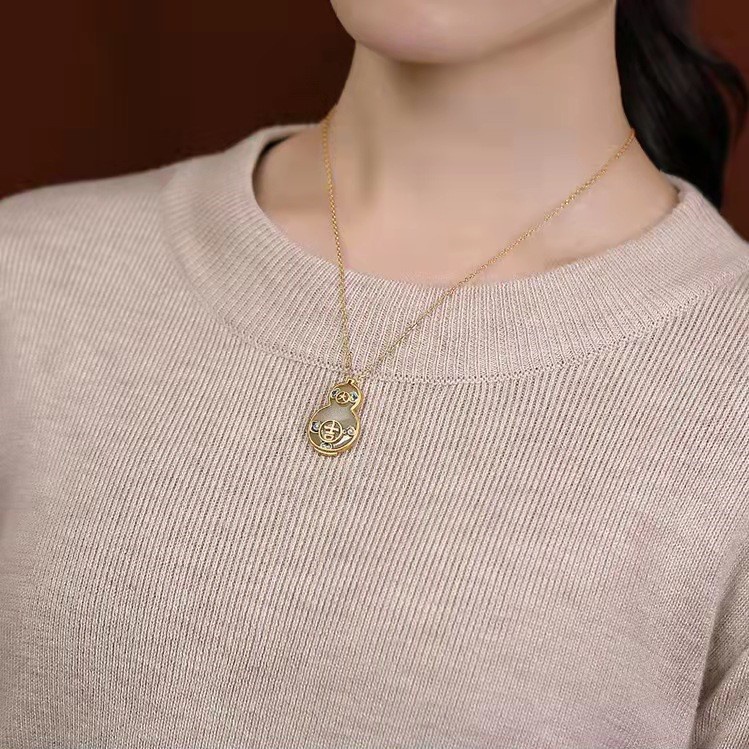 Set Vòng cổ Và Bông Tai Hình Đám Mây Phong Cách Retro