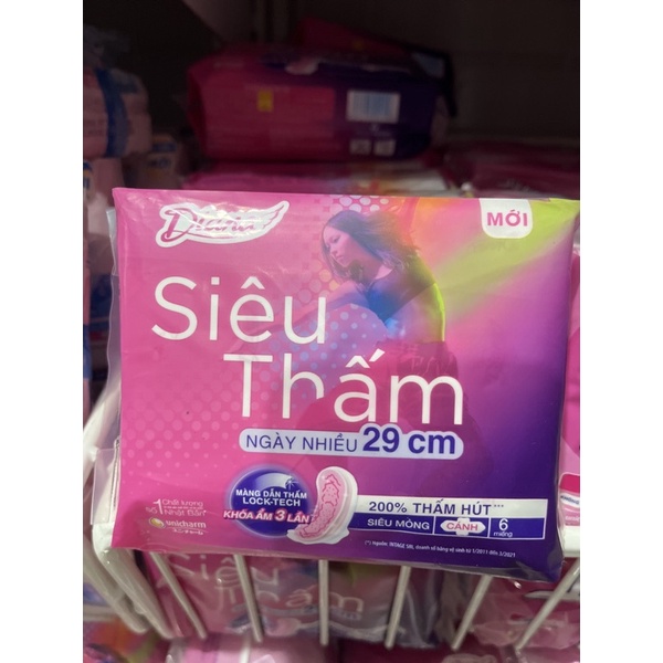 Băng vệ sinh Diana siêu thấm 29cm