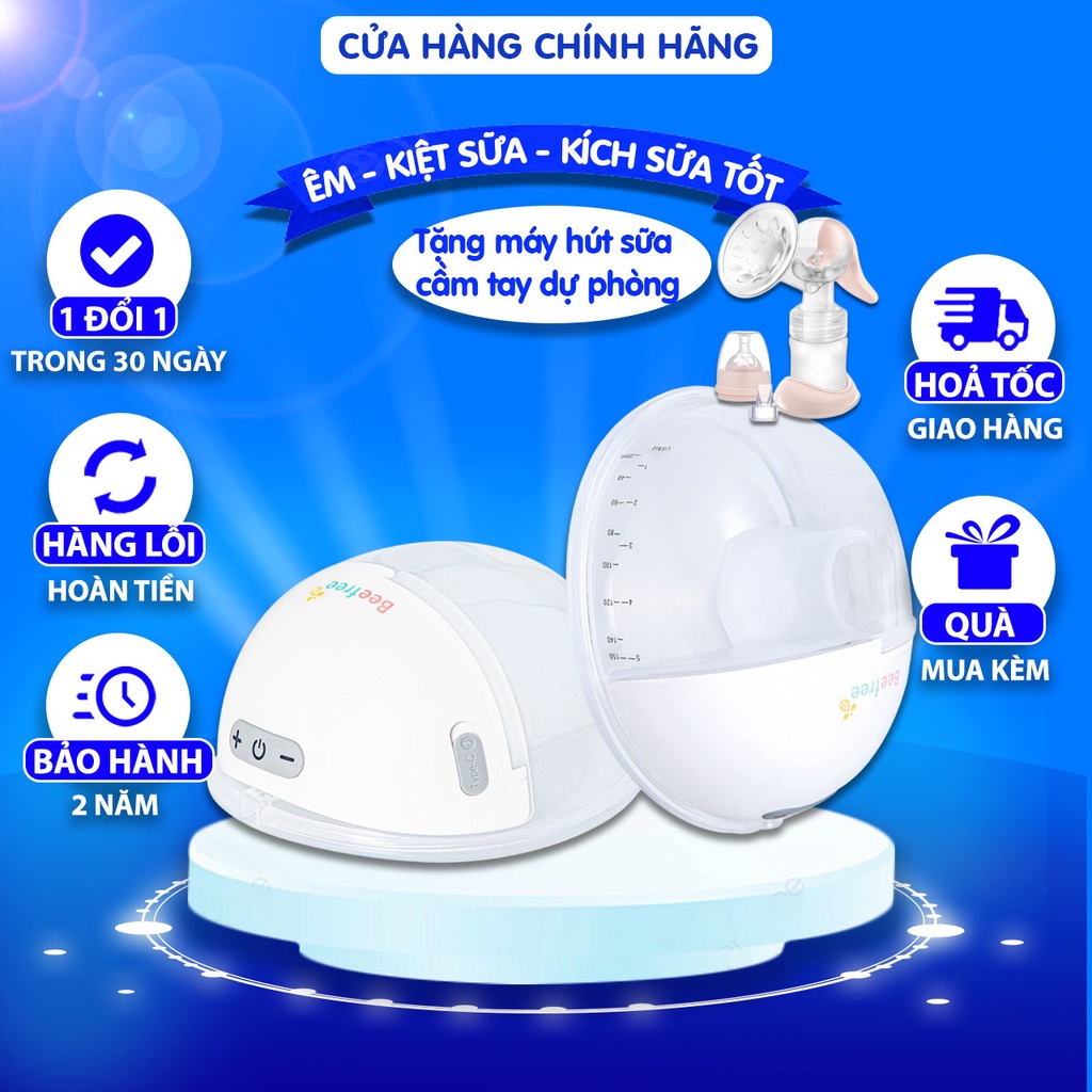 Máy hút sữa điện đôi không dây Beefree Gen 1 / Gen 2 / S19 công nghệ Nhật Bản