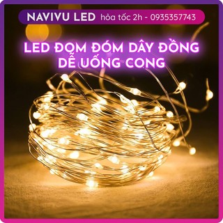 Đèn led dây đồng đom đóm trang trí dễ uốn cong giá rẻ
