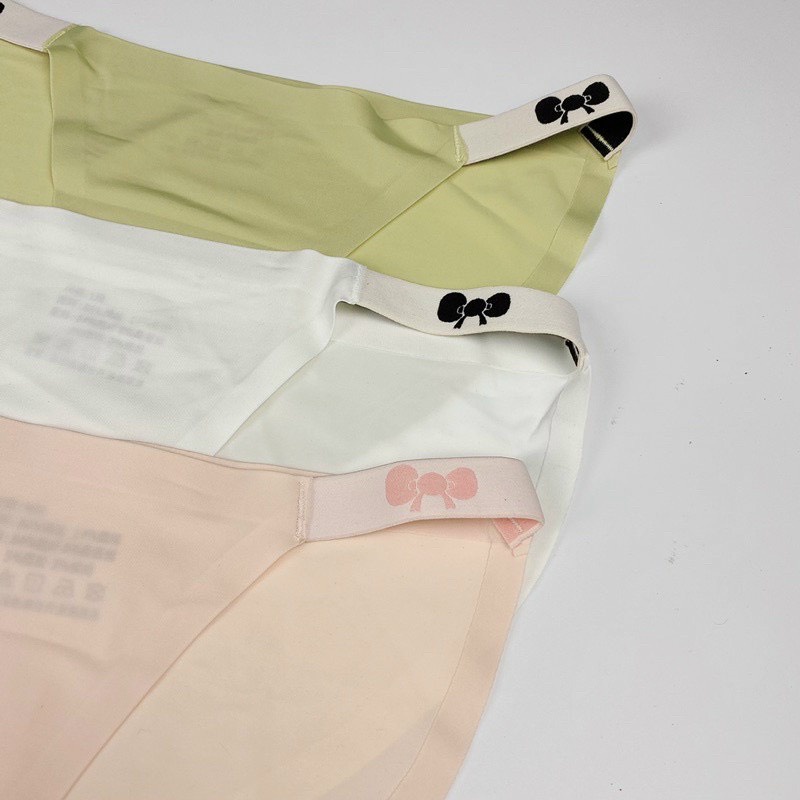 Sét 5 Quần Lót Nữ  Đúc Su thun lạnh không đường may Dây Nơ Hông Quyến Rũ cao cấp mềm mại Ql21