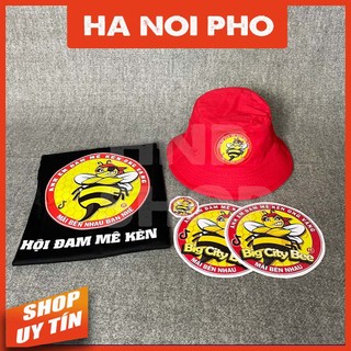 Combo áo thun - mũ nón - tem hội kèn ong vàng
