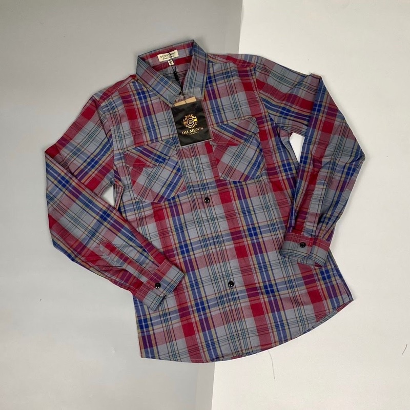 Áo sơ mi bbr nam dài tay 2 túi ngực kẻ sọc caro , chất liệu cotton không phai màu thấm hút mồ hôi cực kỳ tốt