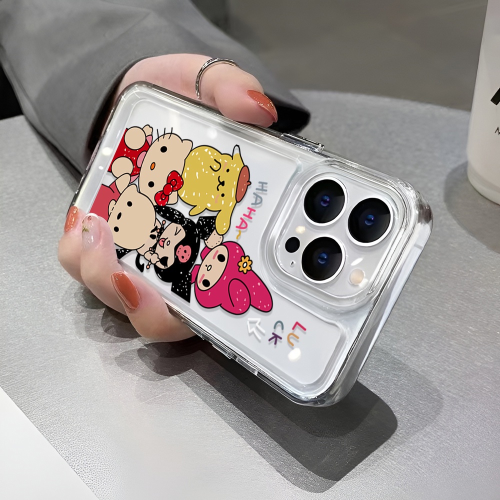 Ốp Điện Thoại Trong Suốt Hình Pachacco Alien Kuromi Cho iphone 14 Pro Max 14 Plus 13 11 12 7Plus X XR XS Max 8 7