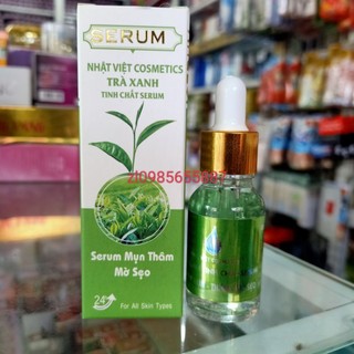 Serum nhật việt trà xanh tinh chất serum mụn thâm mờ sẹo 20ml