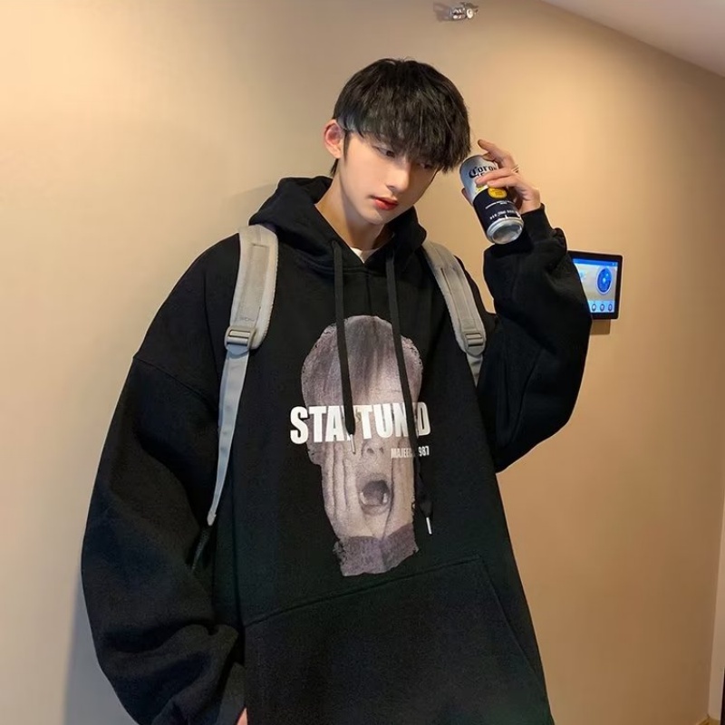 Áo Nỉ Nam Dài Tay Có Mũ Thời Trang Hàn