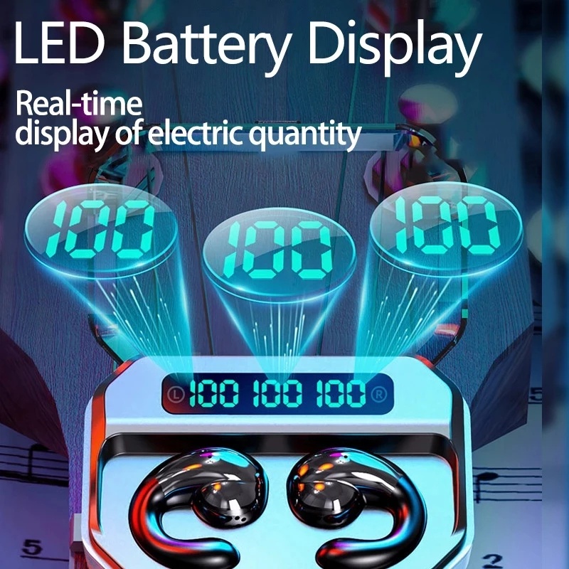 Tai Nghe Nhét Tai TZUZL S19 Bluetooth 5.0 Không Dây Âm Thanh Stereo HiFi Có Đèn LED Và Mic