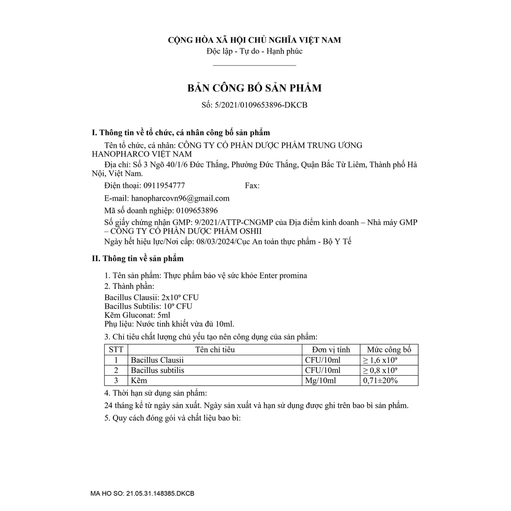 Men vi sinh ENTERPROMINA, Cân bằng hệ vi sinh đường ruột, bảo vệ hệ tiêu hoá cho trẻ