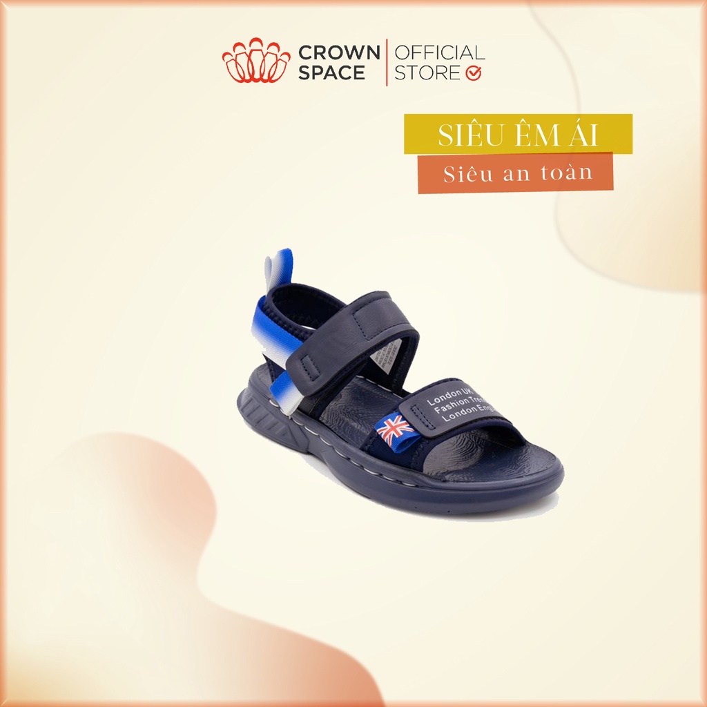 Giày Sandal cho bé trai Crown Space CRUK651 Size 32-37 Siêu nhẹ và Êm ái