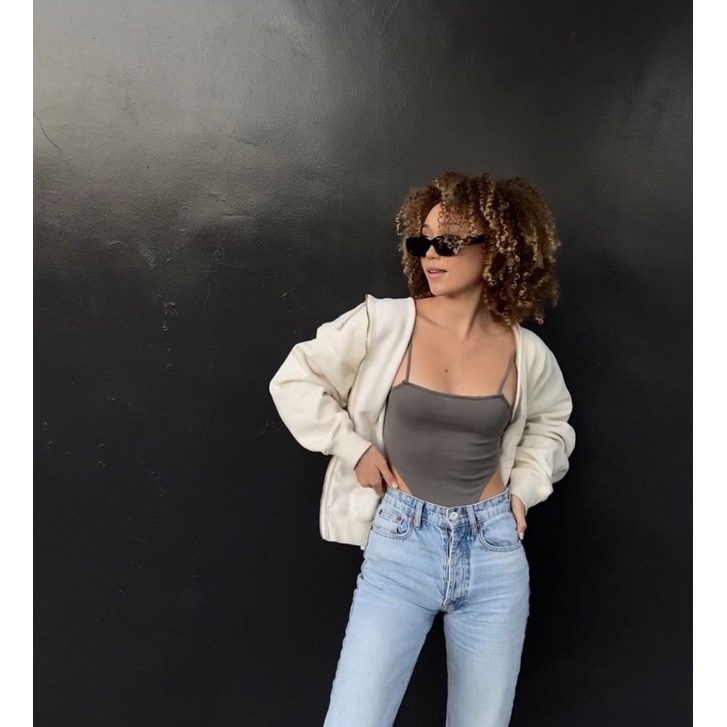 Áo Khoác Regular Christy Hoodie - brandy melville