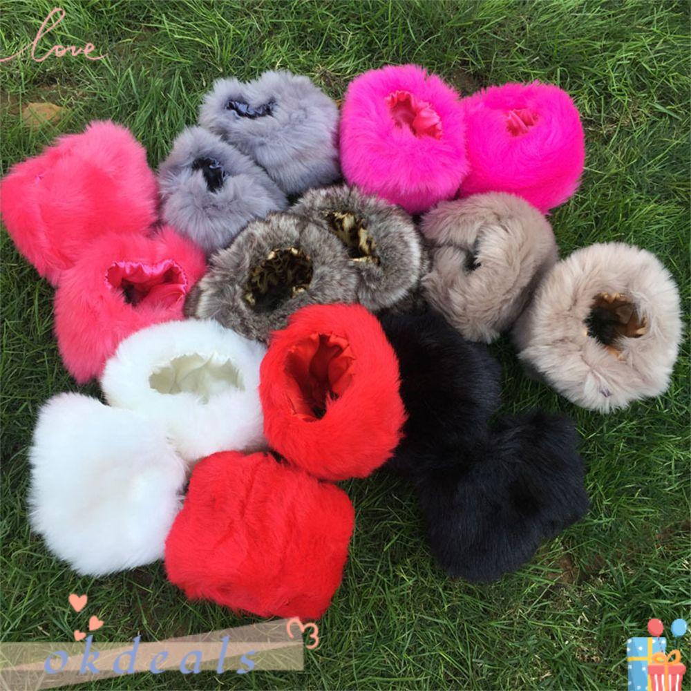 Găng Tay Lông Giả Giữ Ấm Cổ Tay Thời Trang Cho Nữ