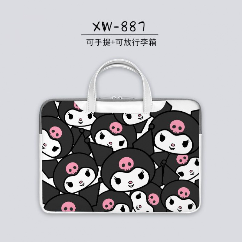 Túi Đựng Bảo Vệ Laptop Notebook 17-inch Họa Tiết Kuromi Hoạt Hình Dễ Thương