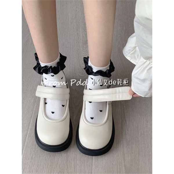 GIÀY LOLITA HỞ GÓT MŨI TRÒN DÀNH CHO NỮ KÈM ẢNH THẬT